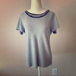 BANANA REPUBLIC top with built in neck decor